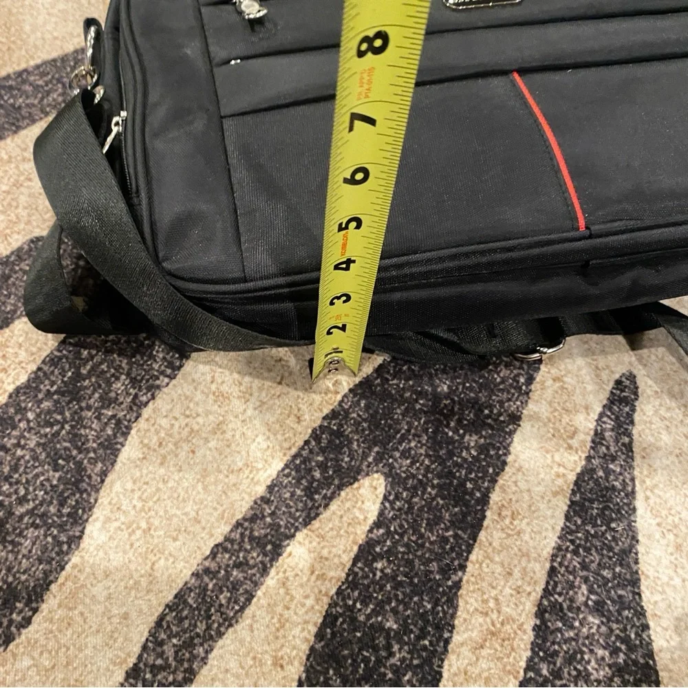 Bag, Laptop Black with Red Accent
